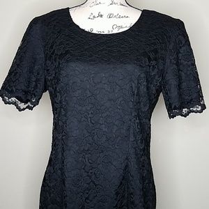 My Michelle size 14 black lace dress